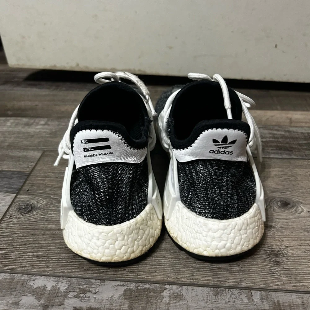 Pharrell x adidas NMD Human Race Trail 'Oreo' Moon Clouds grey white black